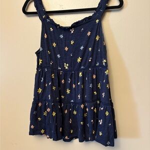 Torrid Navy Floral Knit Top